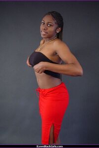 Ebony girl stripping