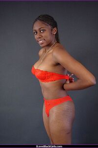 Ebony girl stripping