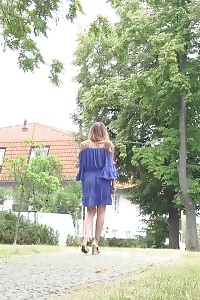 Attracive Brunette Yenna Relieves Pee Desperation