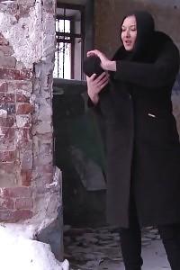 Brunette Amateur Pisses In An Abandoned Building