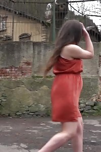 Soon To Be Mom Nicolette Noir Pisses Outside In City