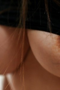 Nasty Japanese Chick Lies In G-string Panties