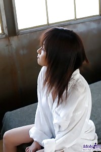 Cute Asian Maid Babe Demonstrates Her Boobs Then Her Bubble Butt And Cunt