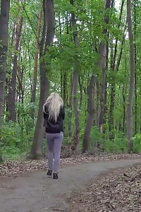 Victoria Pure Squats To Pee On A Path In The City