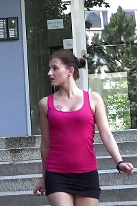 Teenie Is Desperate To Pee In The City