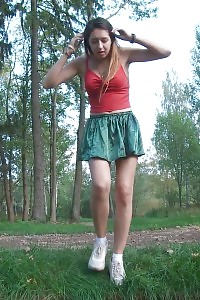 Desirable Diana Sweet Enjoys A Hot Pee Outside