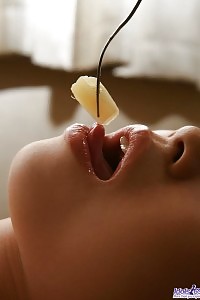 Nice-looking Asian Sexie Is Weared Nice Enough To Munch Pussy Fruit Sunday